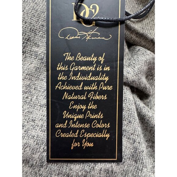 DG2 by Diane Gilman Asymmetrical Shark Bite Hem Turtle Neck Sweater Large Brown - Picture 11 of 13